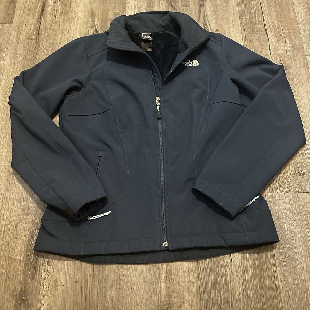 THE NORTH FACE Chromium Thermal Fleece Lined Full Zip Jacket Women's L DARK TEAL